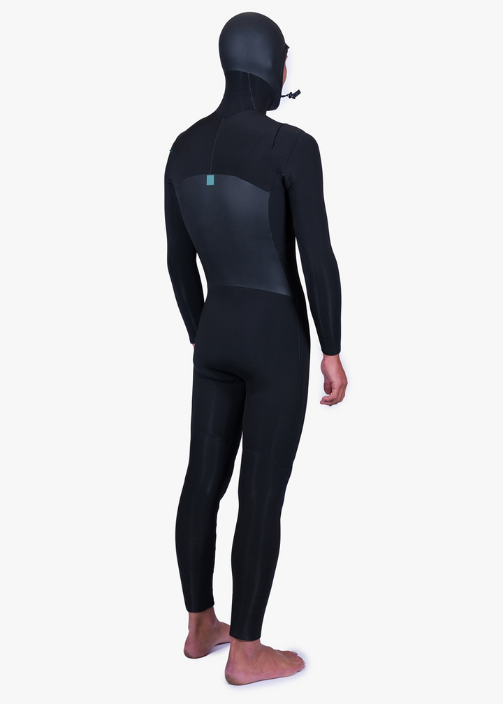 New Seas 4-3 Hooded U-Zip Wetsuit