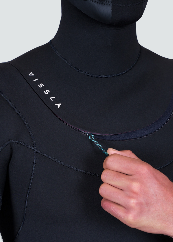 New Seas 4-3 Hooded U-Zip Wetsuit