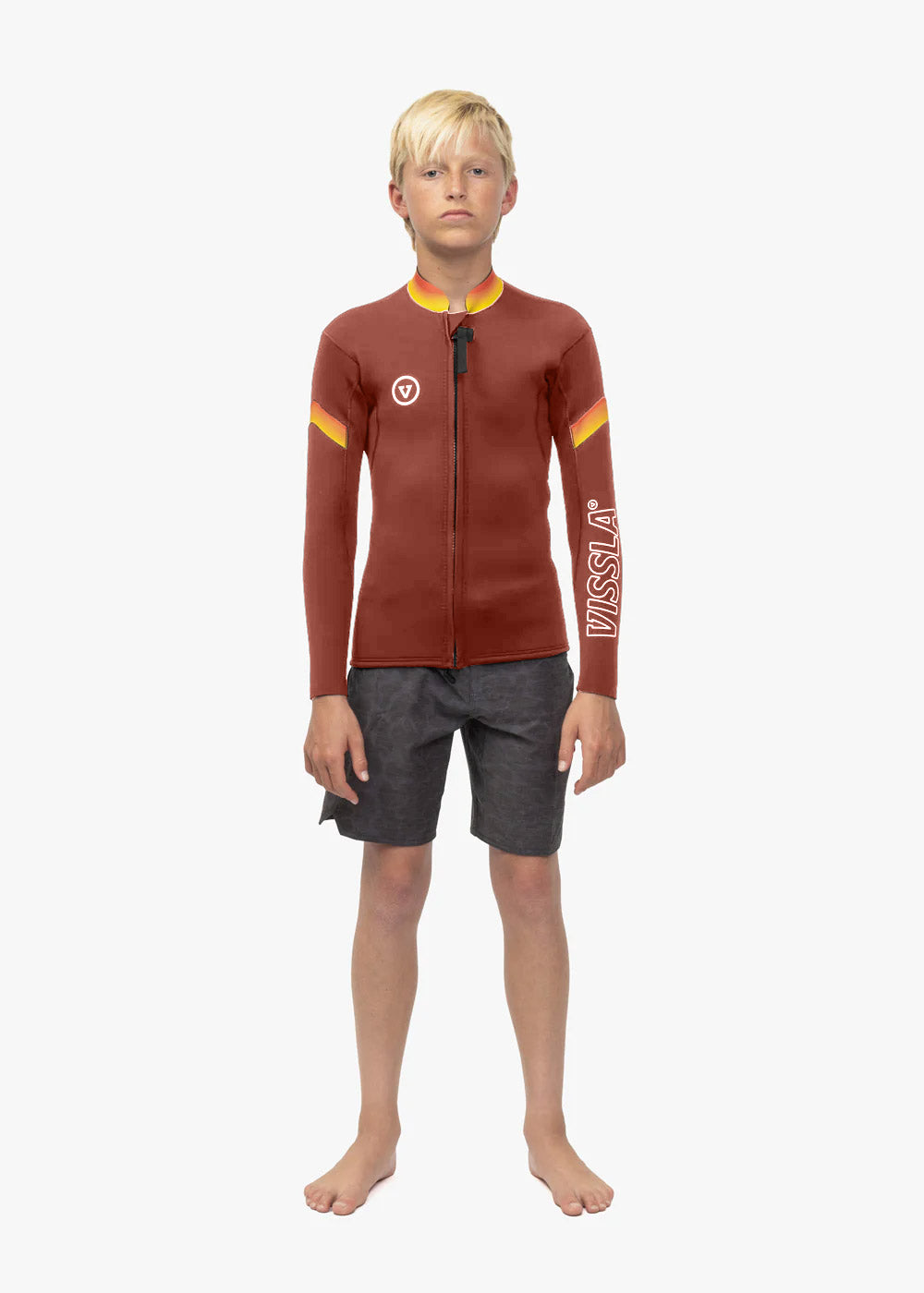 7 Seas Boys Raditude 2Mm Front Zip Wetsuit Jacket