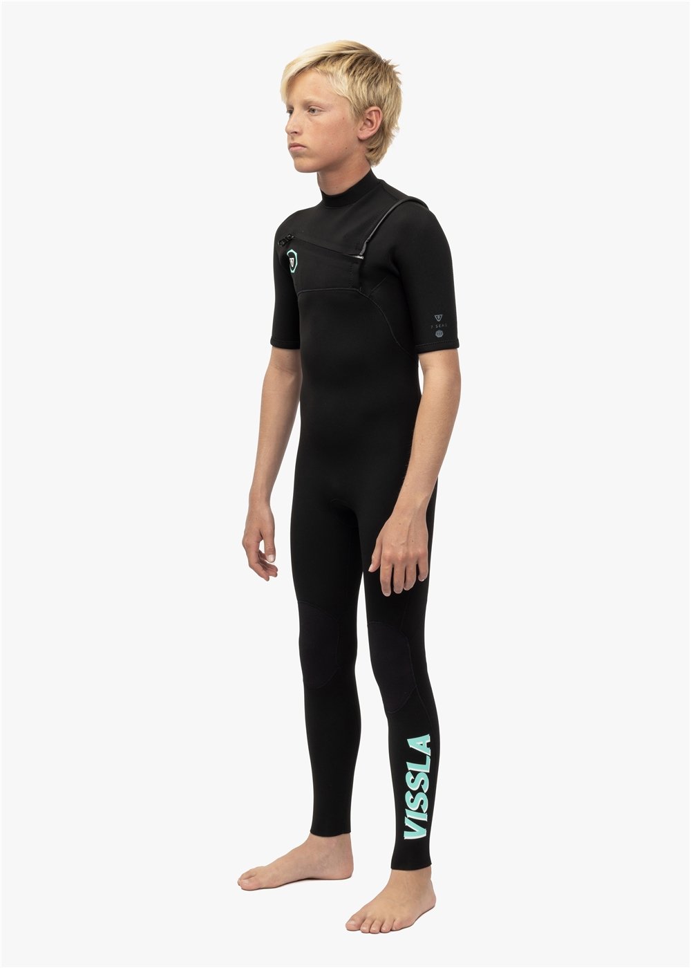 7 Seas Boys 2-2 Short Sleeve Full Wetsuit