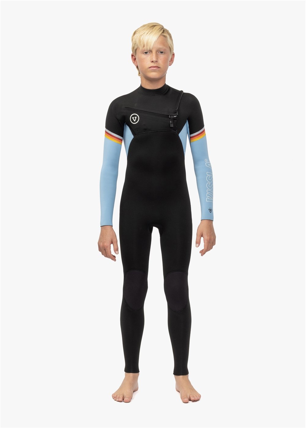 7 Seas Boys Raditude 3-2 Full Chest Zip Wetsuit