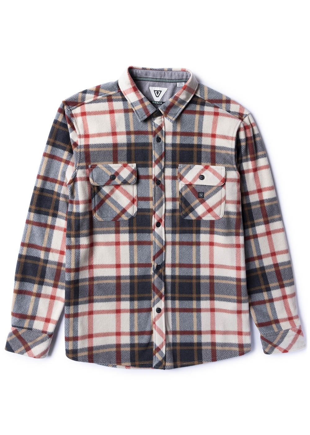 Vissla Eco Zy Long Sleeve Polar Flannel Dune L