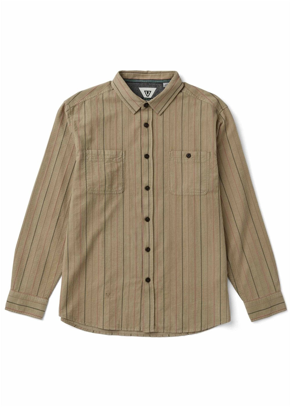 トップス BISOWN LIGHT CORDUROY TYROLEAN SHIRTS Men's Corduroy Shirt - Rails Cord Printed Light Khaki | Vissla