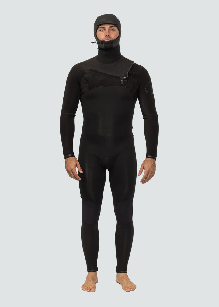 High Seas II 4-3 Full Hooded Chest Zip Wetsuit