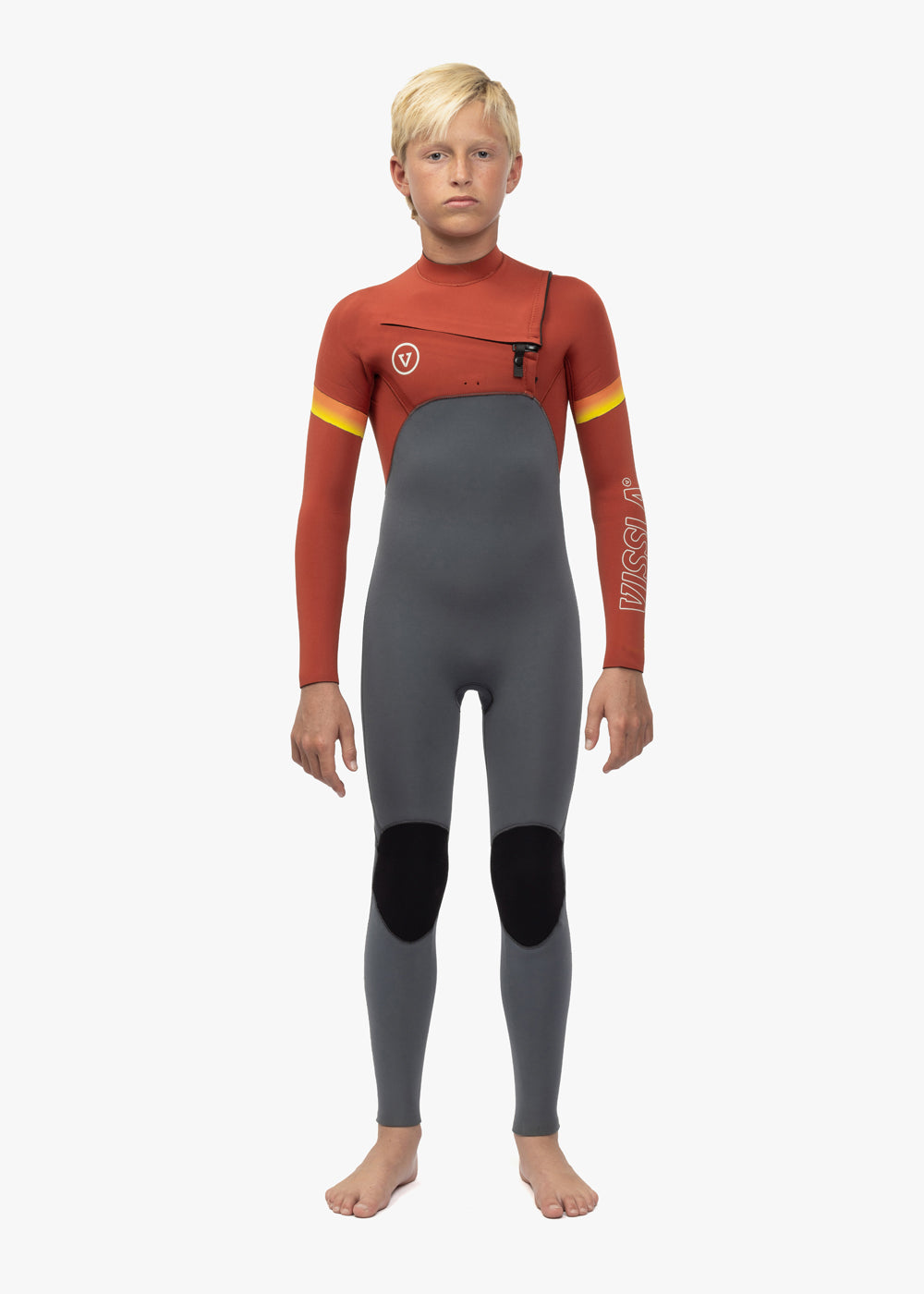 7 Seas Boys Raditude 3-2 Full Chest Zip Wetsuit