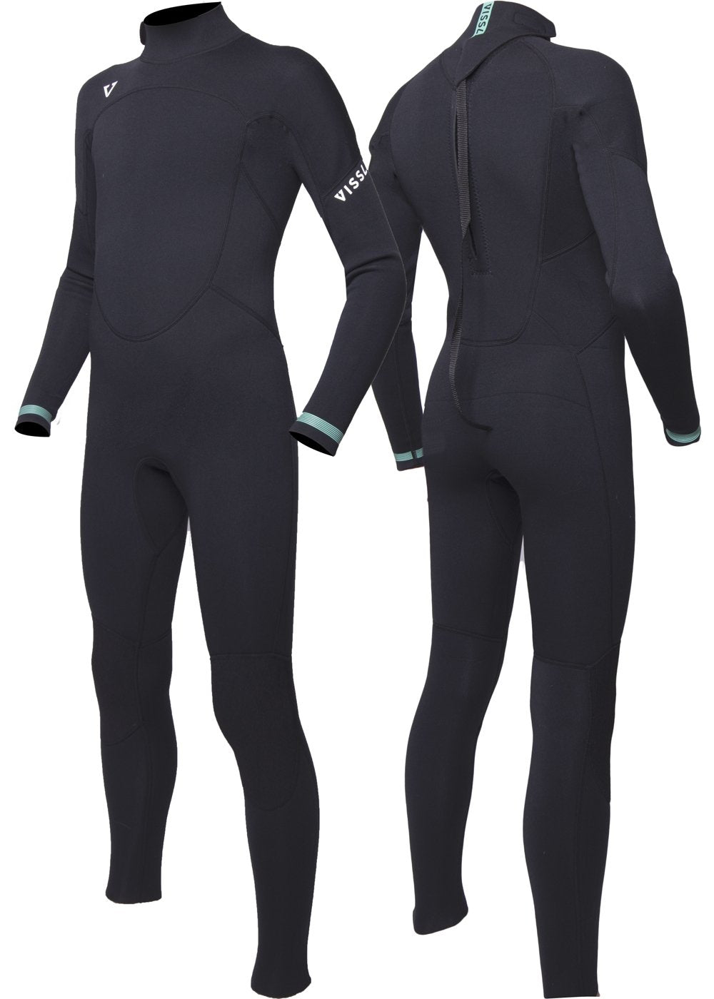Easy Seas Boys 3-2 Full Flatlock Back Zip Wetsuit