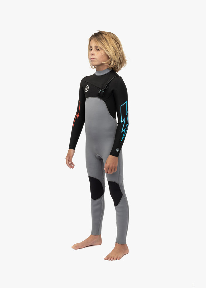 7 Seas Boys 3-2 Bolt Full Chest Zip Wetsuit