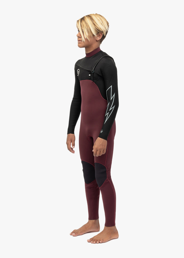 7 Seas Boys 3-2 Bolt Full Chest Zip Wetsuit