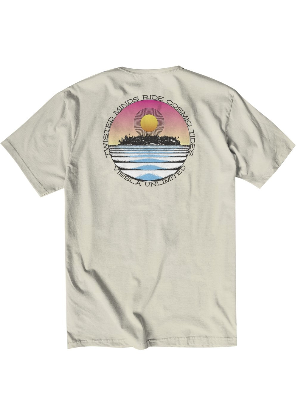Vissla Mens T-Shirt | Cosmic Tide Pocket Organic Tee –