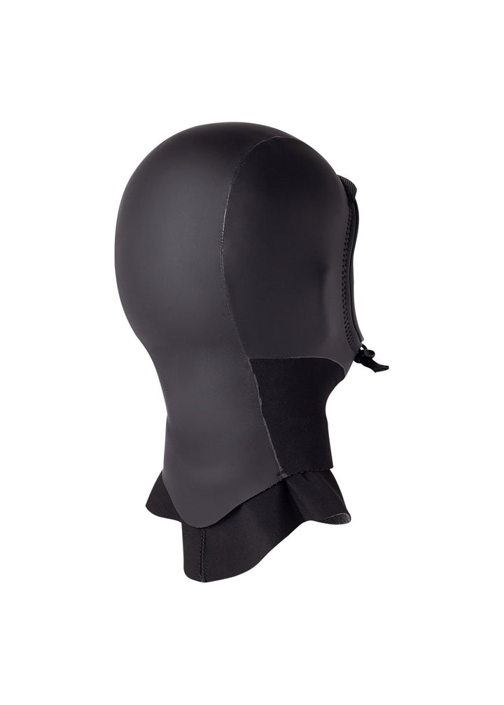 Vissla Men's Black North Seas 3MM Wetsuit Hood. Back View.