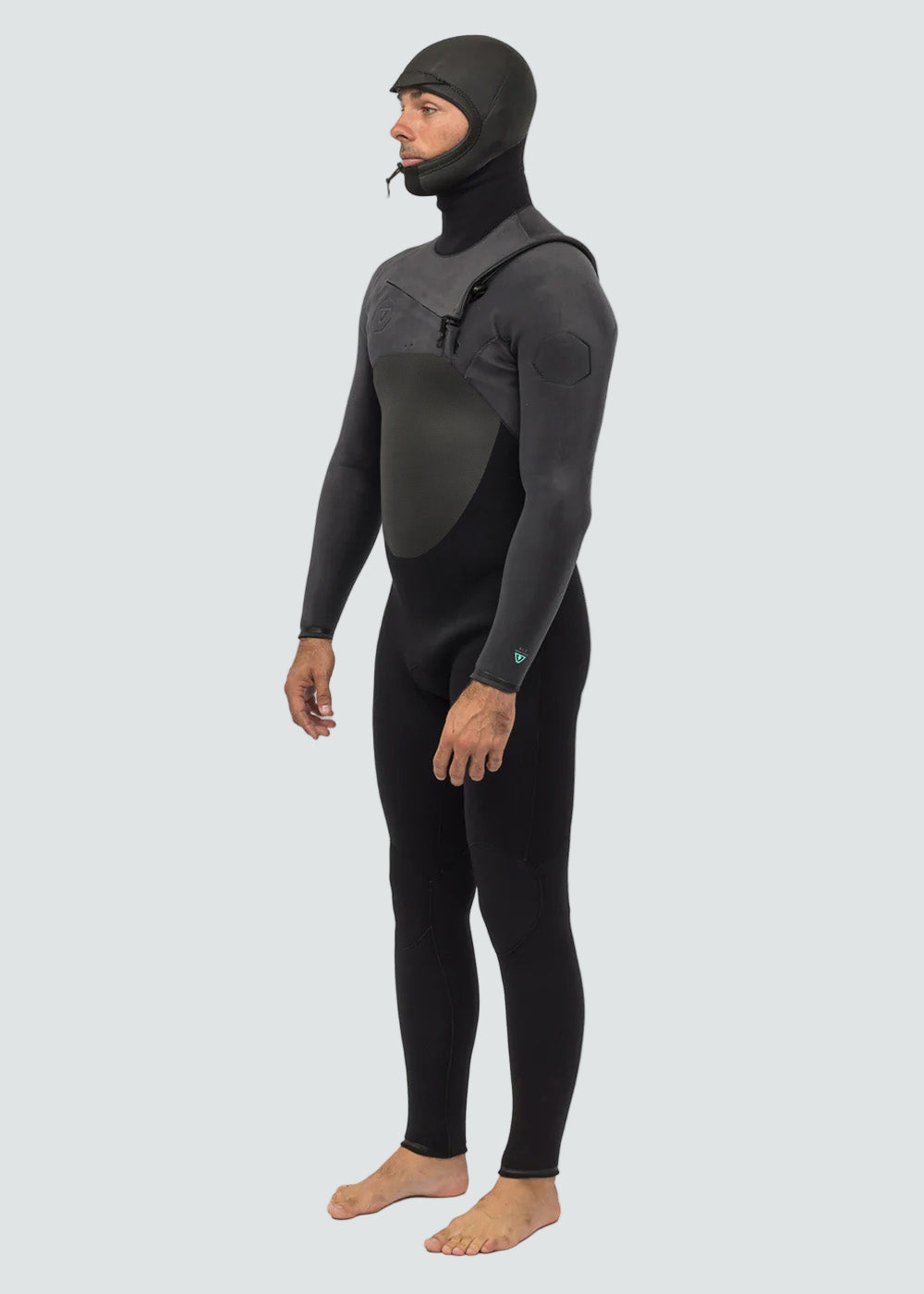 High Seas II 5-4 Full Hooded Chest Zip Wetsuit