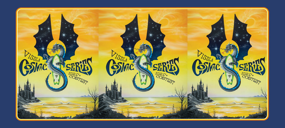 Vissla's Cosmic Creek Surf Series 2026 Poster Art