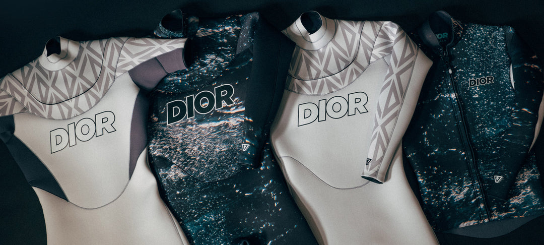 Dior x Vissla wetsuit collection - luxury surf fashion collaboration