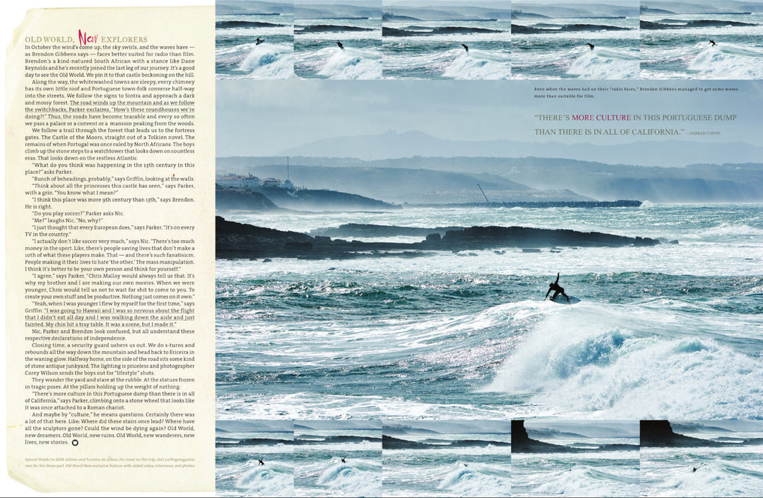Vissla Brendon Gibbens Surfing Magazine feature - progressive surfer profile and surf culture