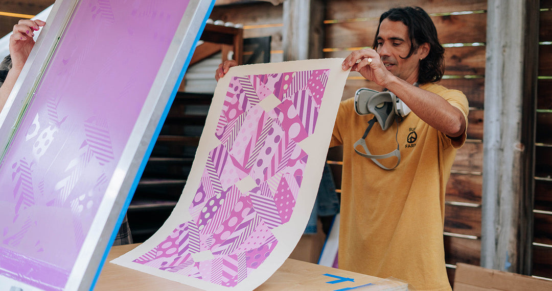 Jason Woodside artist residency at The Ecology Center - Vissla collaboration