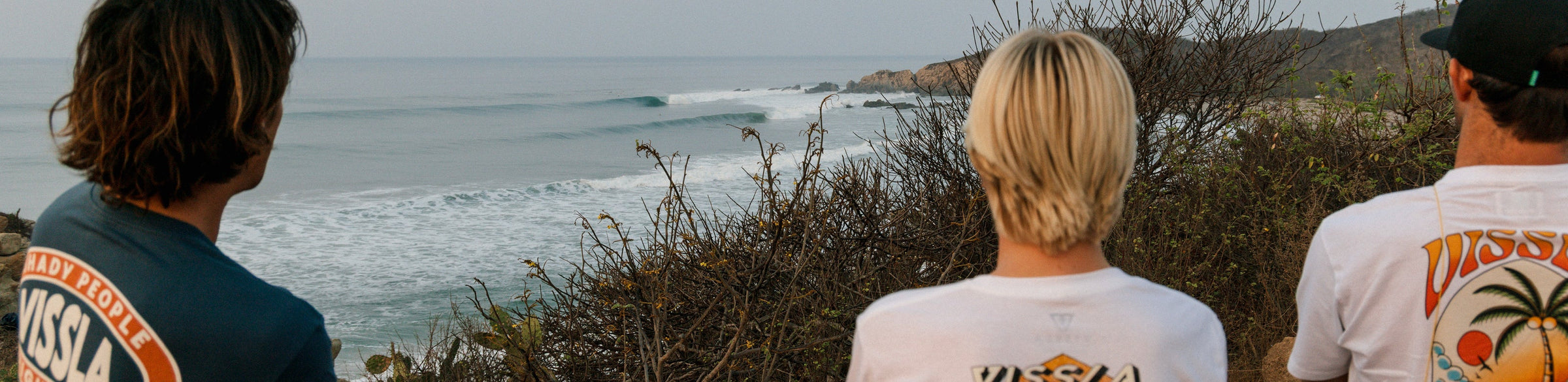 Vissla Tees are made from organic and recycled fabrics in most cases. Perfect solids or surf centric graphics are all here on the softest tees you'll find