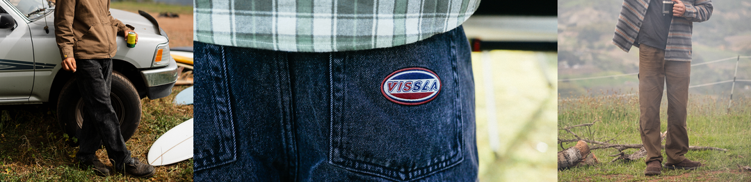 Mens Pants from Vissla - from stretch chinos to wide cargos and cords