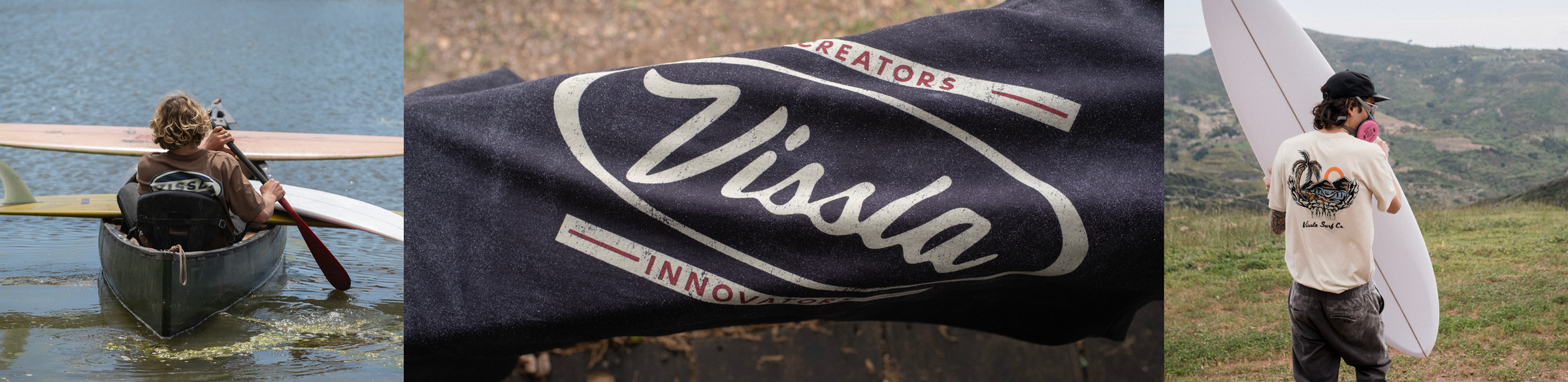 Vissla Tees are made from organic and recycled fabrics in most cases. Perfect solids or surf centric graphics are all here on the softest tees you'll find