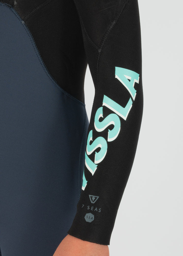 7 Seas Boys 5-4-3 Full Hooded Chest Zip Wetsuit