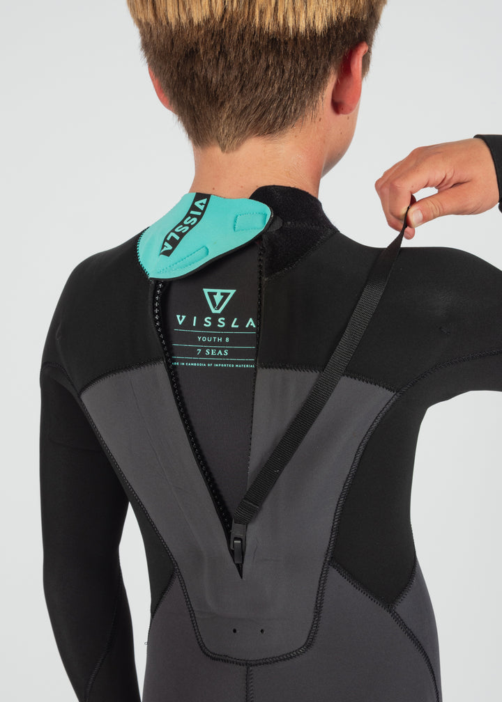 7 Seas Boys 3-2 Full Back Zip Wetsuit