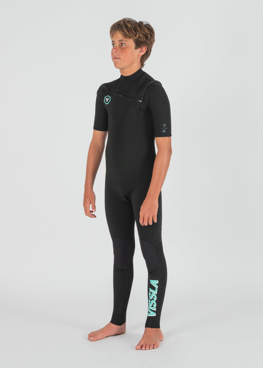 7 Seas Boys 2-2 Short Sleeve Full Wetsuit
