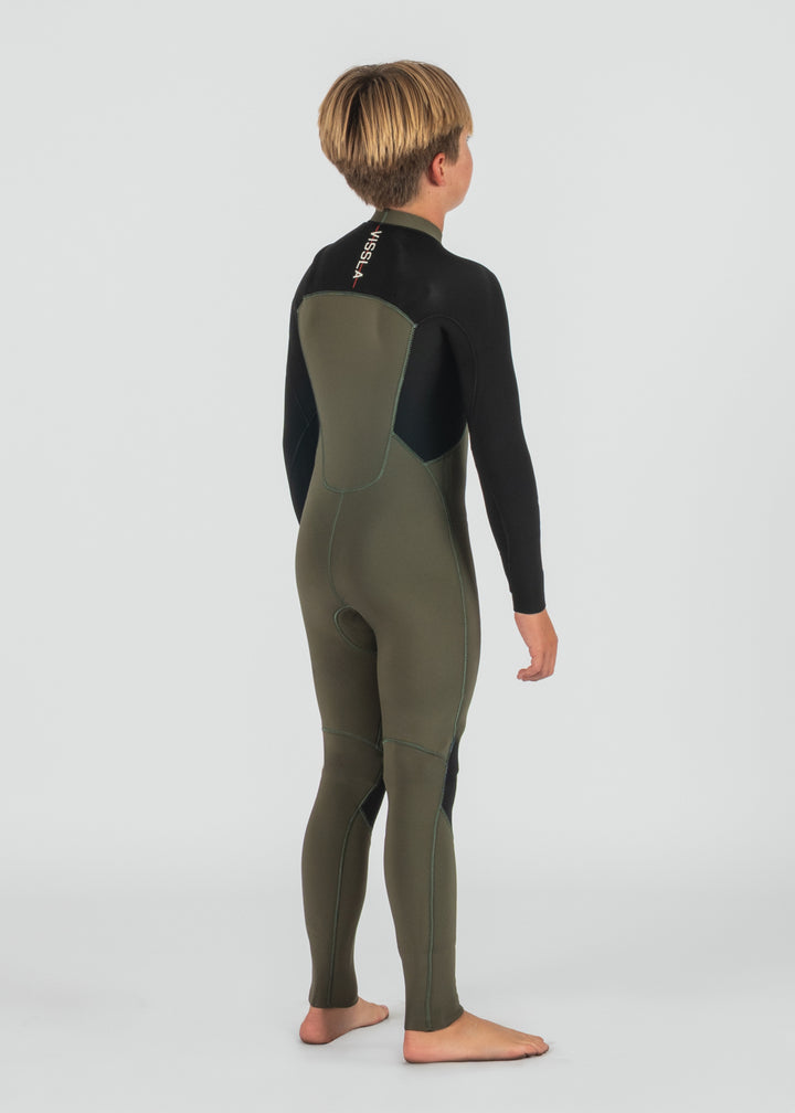 7 Seas Boys 4-3 Warbird Full Chest Zip Wetsuit