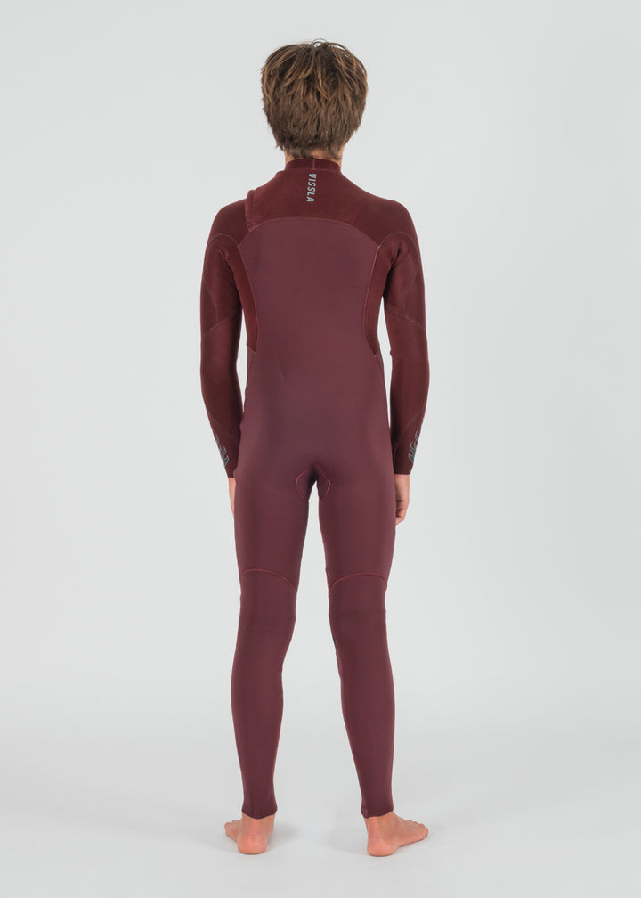 High Seas Boys Fire 3-2 Full Chest Zip Wetsuit