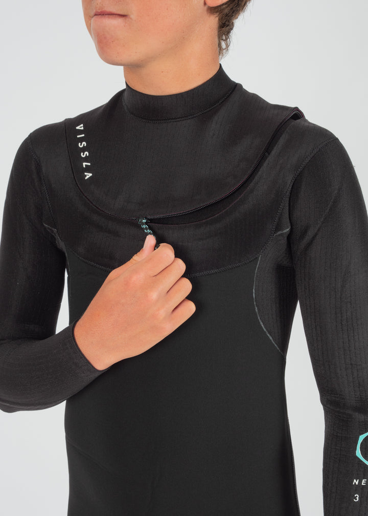 New Seas Boys 3-2 Full U-Zip Wetsuit