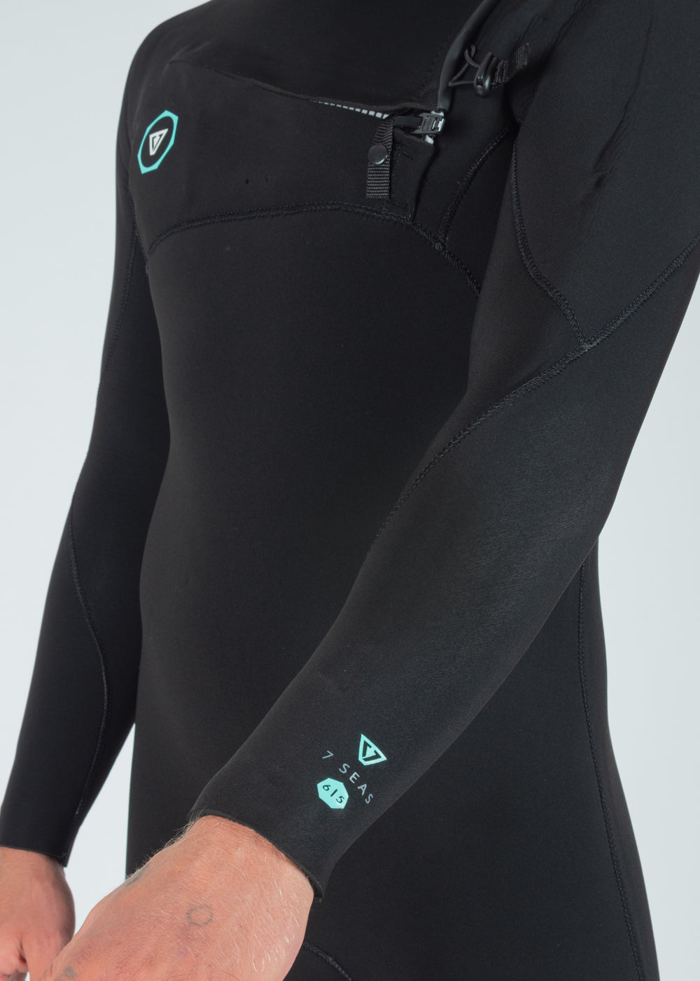 7 Seas 5-4-3 Full Hooded Chest Zip Wetsuit