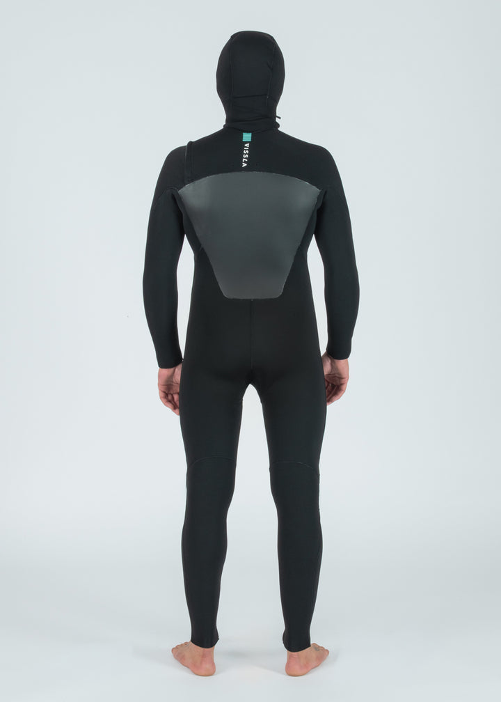 7 Seas 5-4-3 Full Hooded Chest Zip Wetsuit