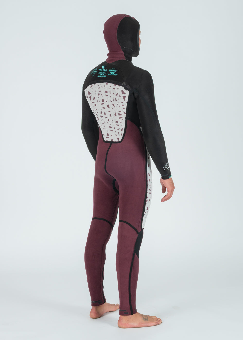7 Seas 5-4-3 Full Hooded Chest Zip Wetsuit
