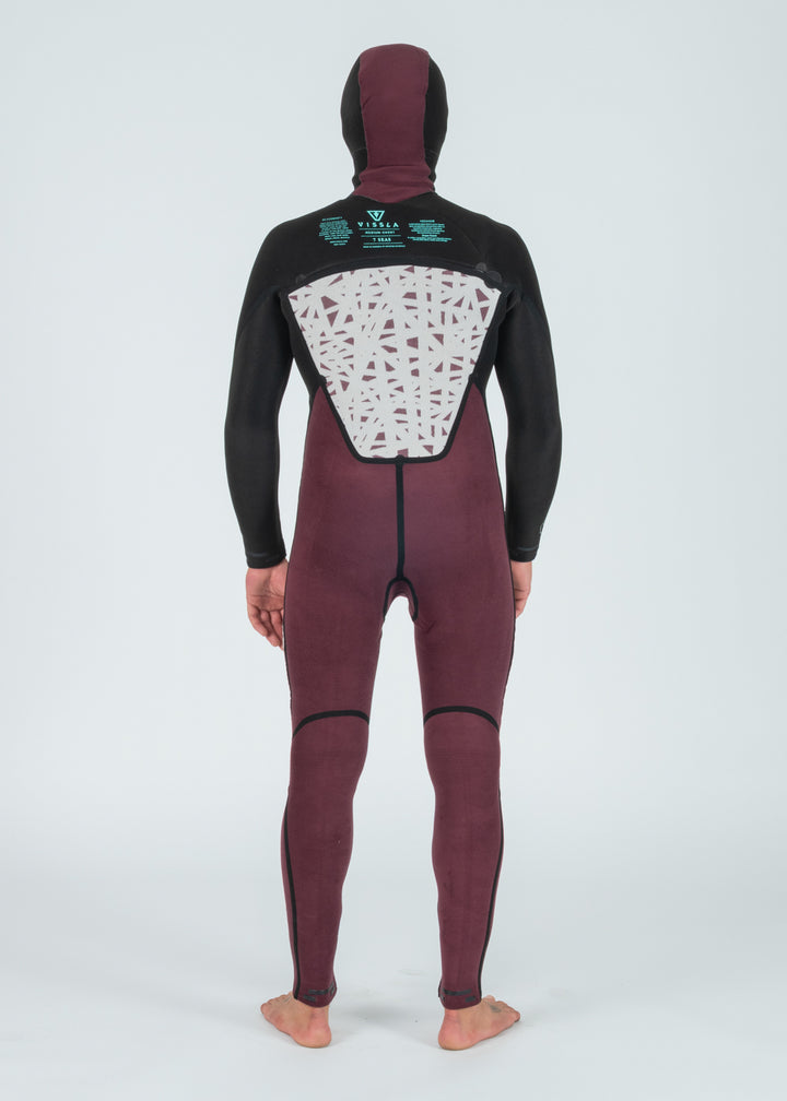 7 Seas 5-4-3 Full Hooded Chest Zip Wetsuit