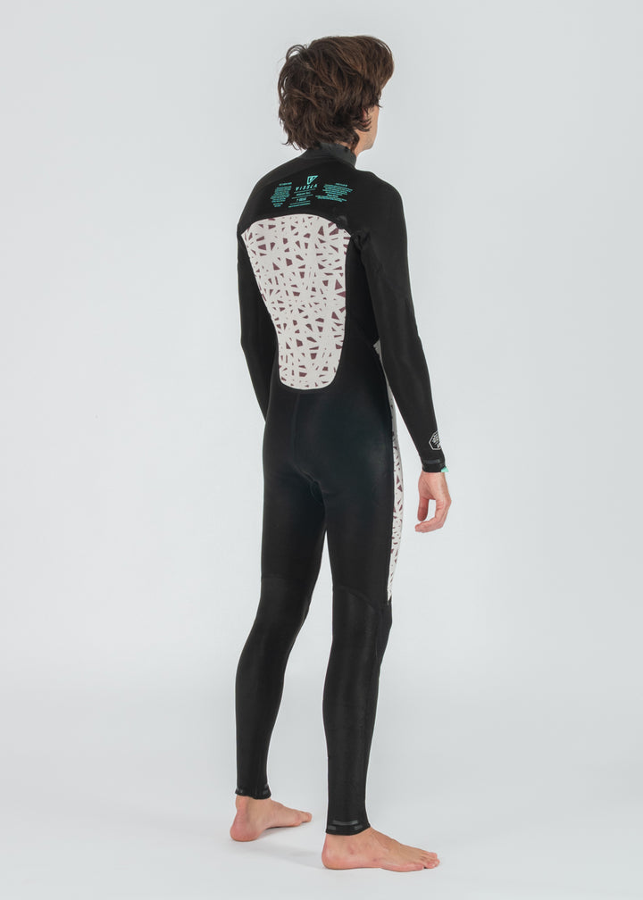 7 Seas 4-3 Full Chest Zip Wetsuit- No Logos