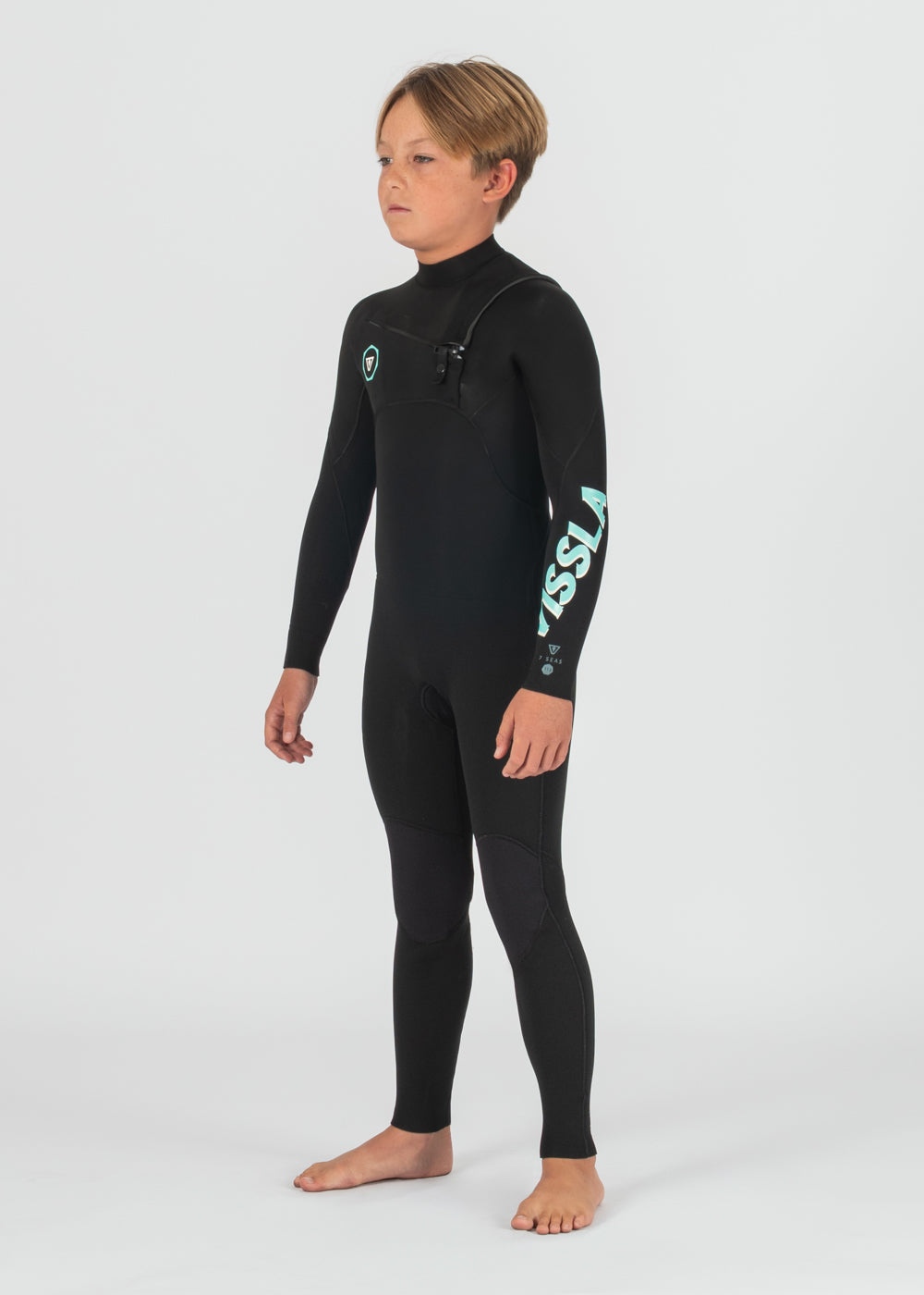 7 Seas Boys 4-3 Full Chest Zip Wetsuit