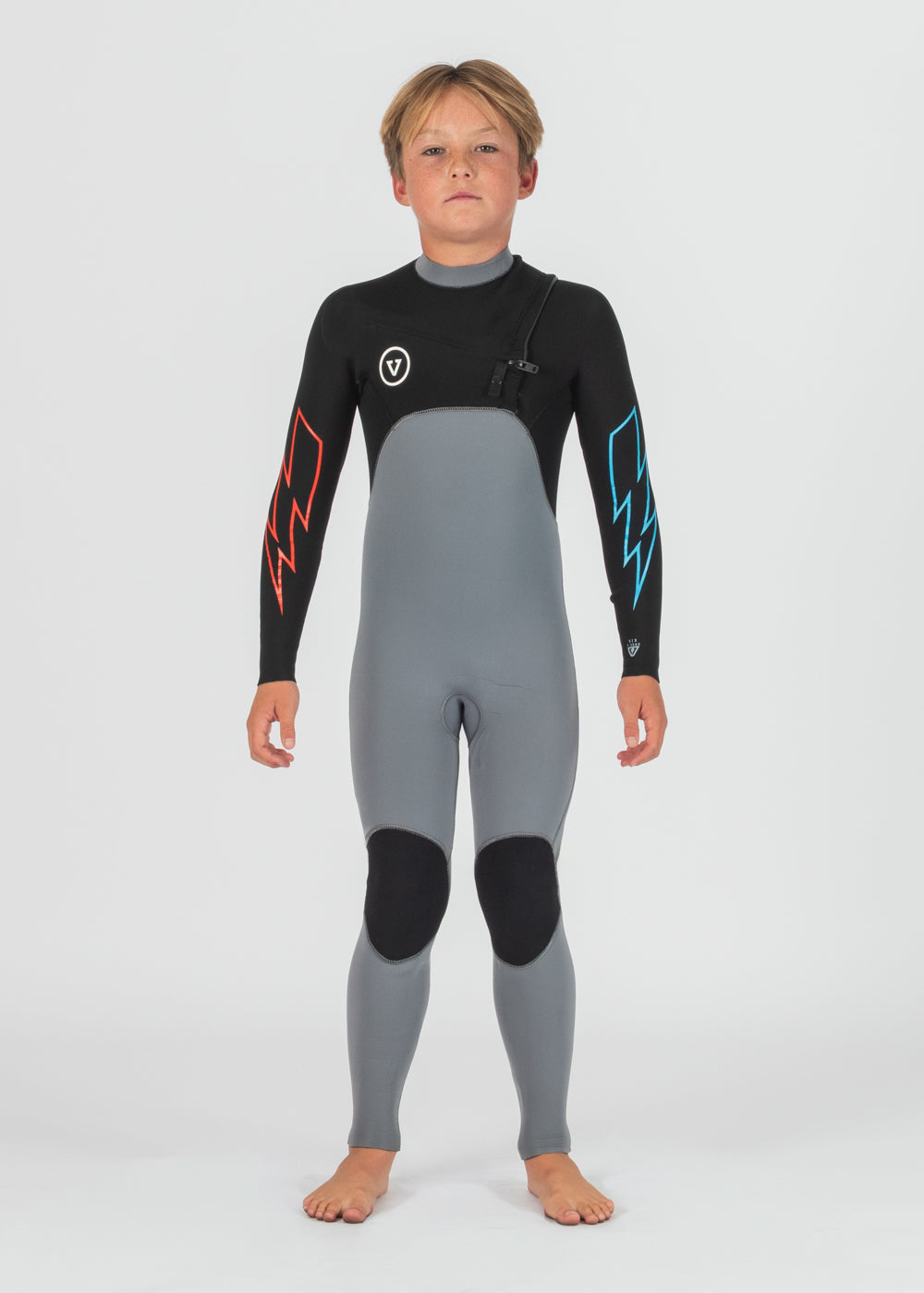 Vissla Boy's Wetsuit | 7 Seas 3-2 Bolt Chest Zip Full Suit