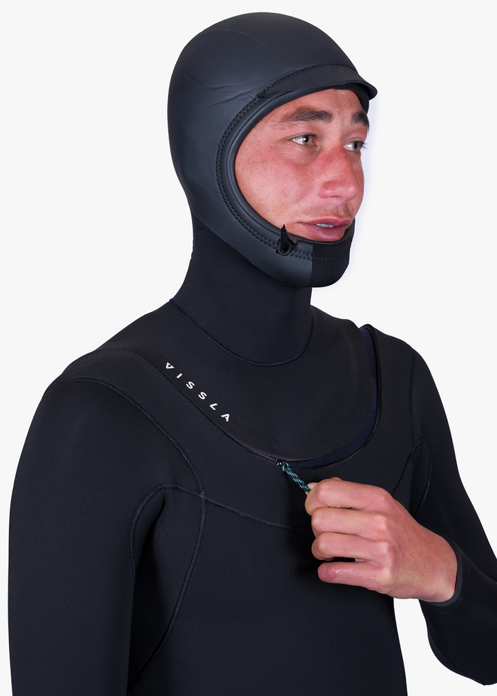 New Seas 4-3 Hooded U-Zip Wetsuit