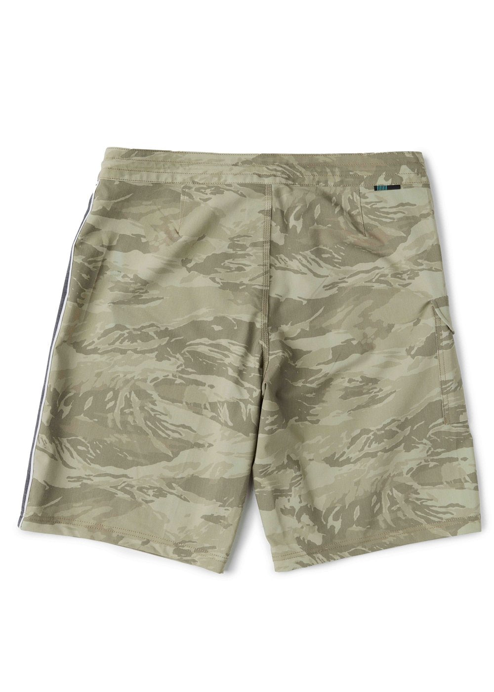 Vissla Long Sets 18" Boys Boardshort in Khaki Camo, view 2
