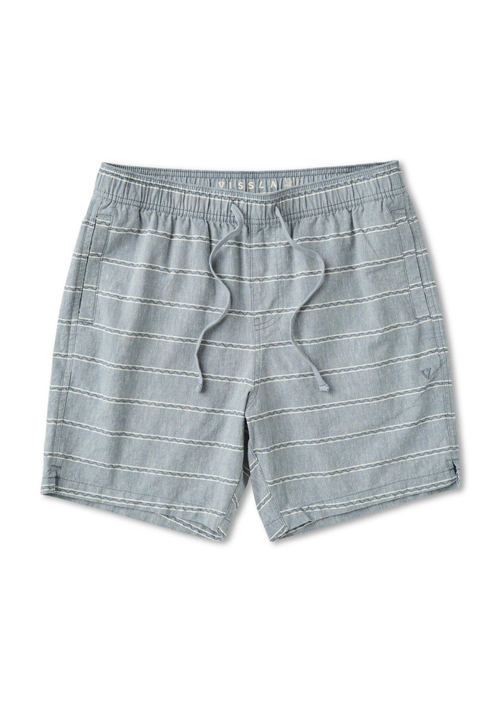 J. Linen Stripe Elastic Eco 16.5" Boys Walkshort