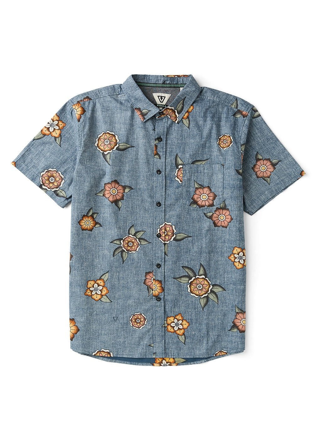 Ink Lines Eco Boys Short Sleeve Shirt | Vissla Kids Organic Cotton