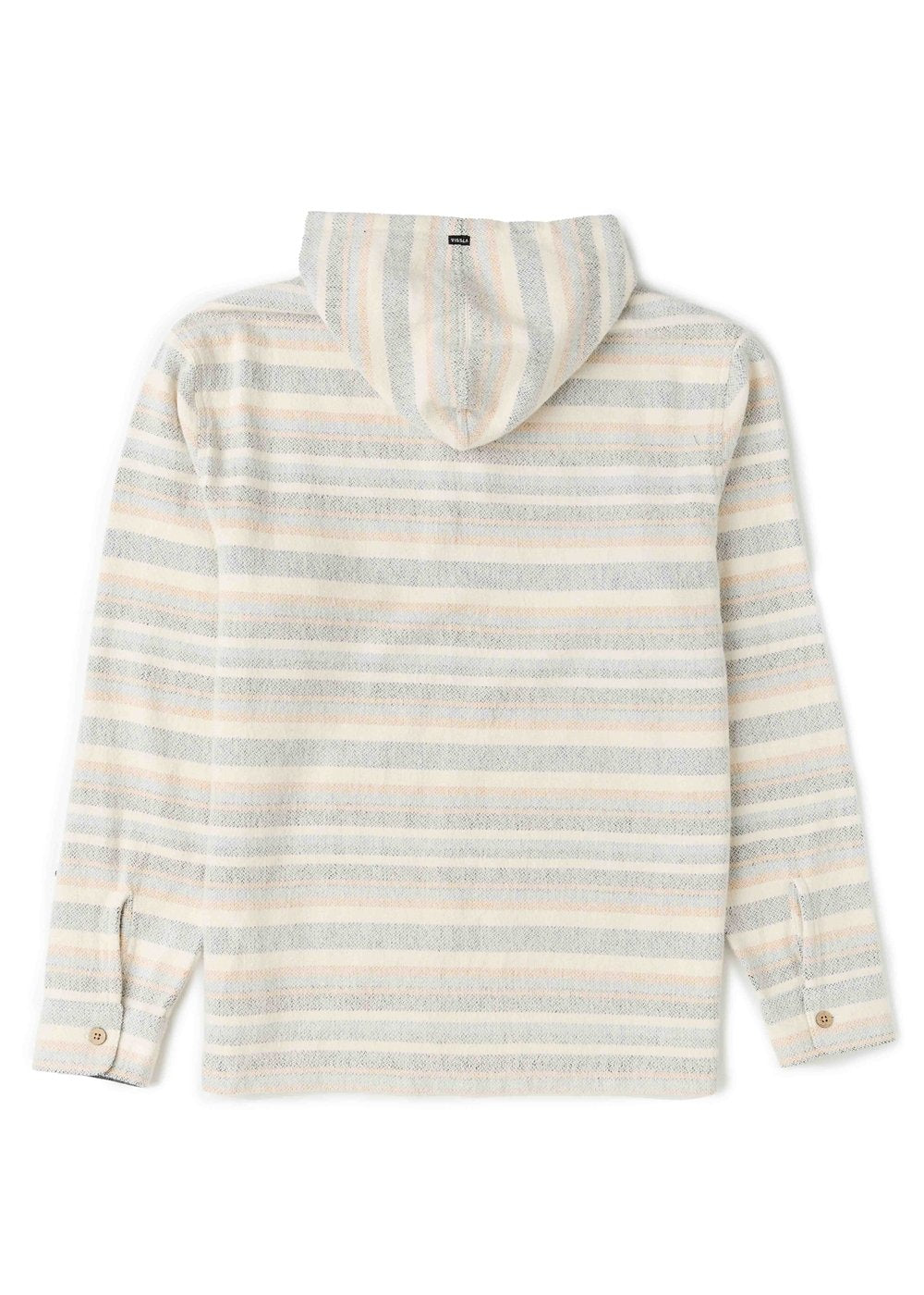 Vissla Descanso Heavy Flannel Boys Popover in Bone, view 2