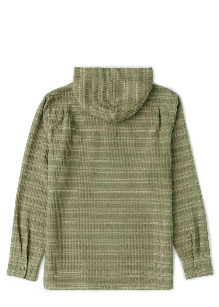 Vissla Creators Thermal Eco Boys Popover in Sage, view 2