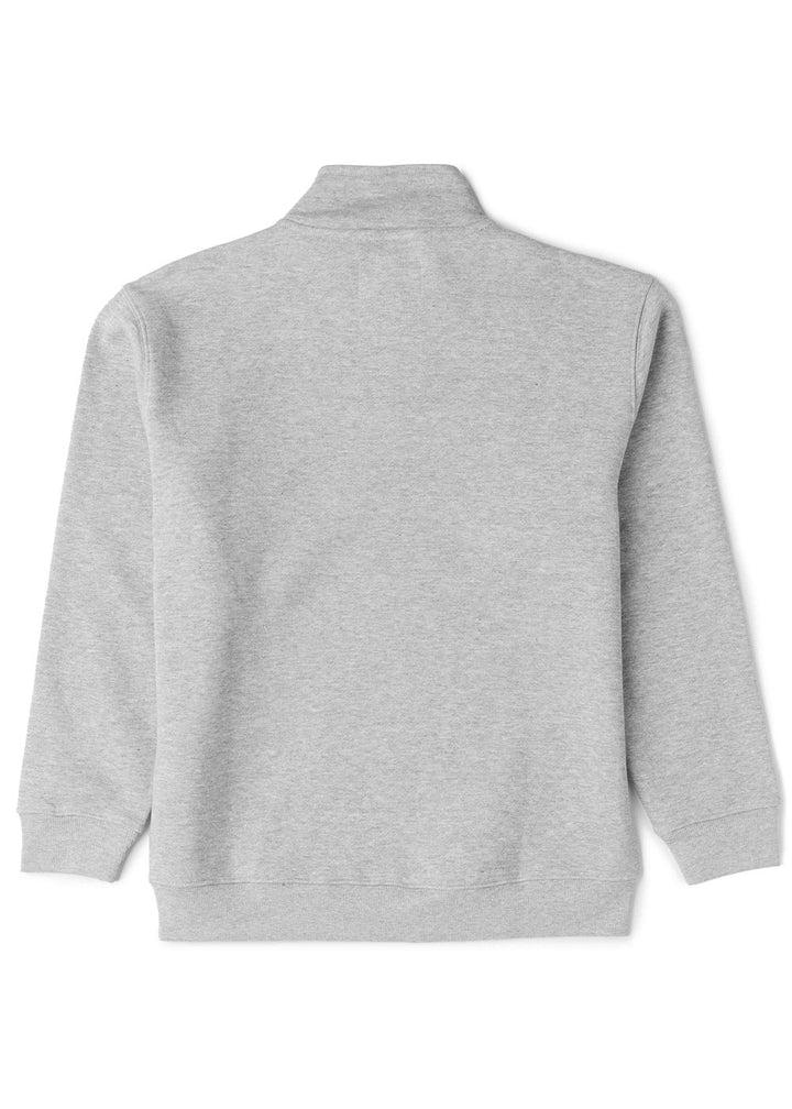 Vissla Rising 1/4 Zip Eco Boys Fleece in Grey Heather, view 2