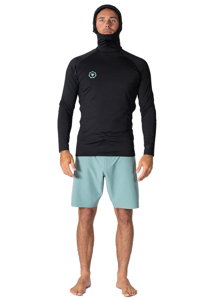Youth Warm Seas Eco Hooded Long Sleeve Rash Guard