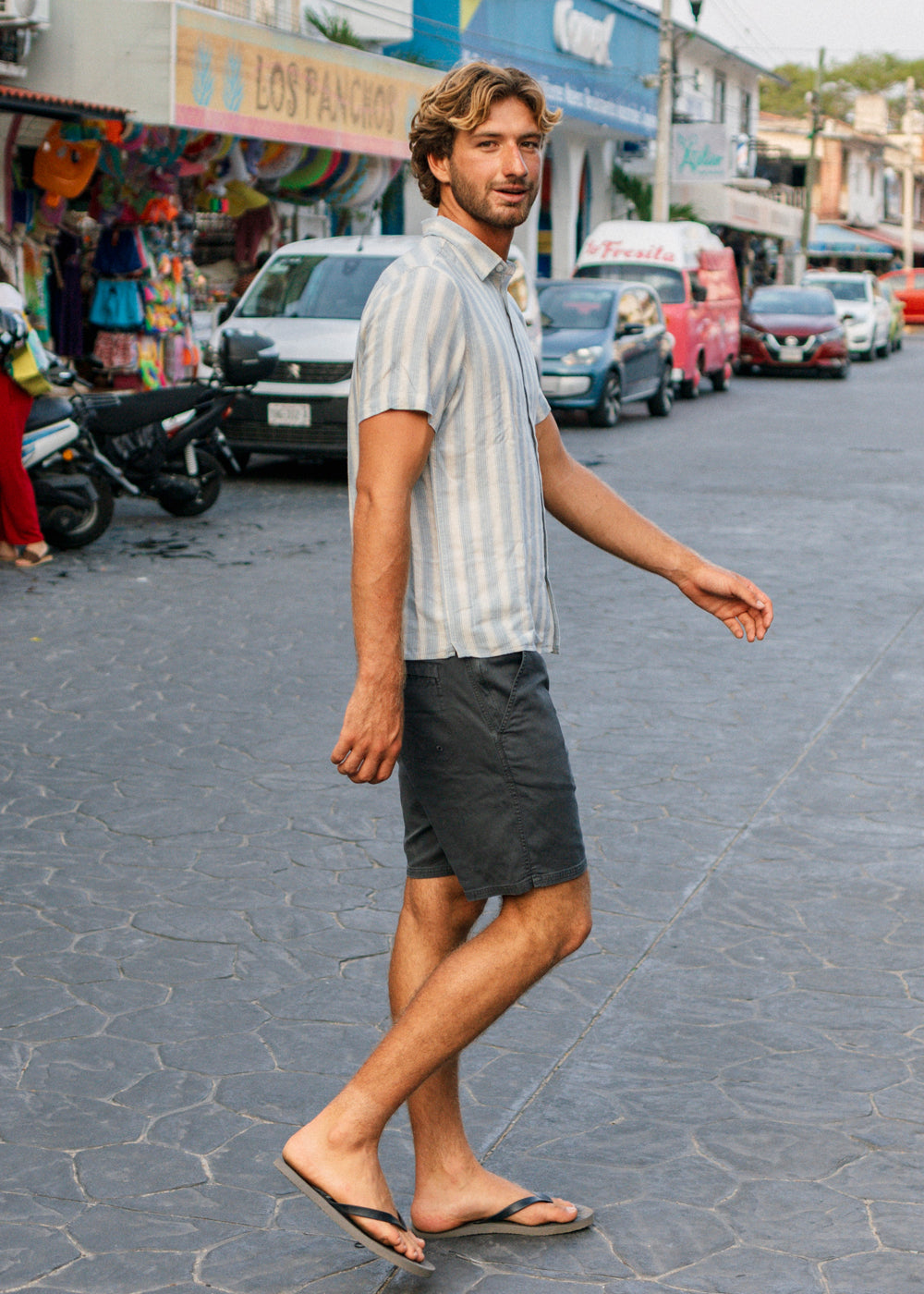 Grad Stripe Short Sleeve Shirt