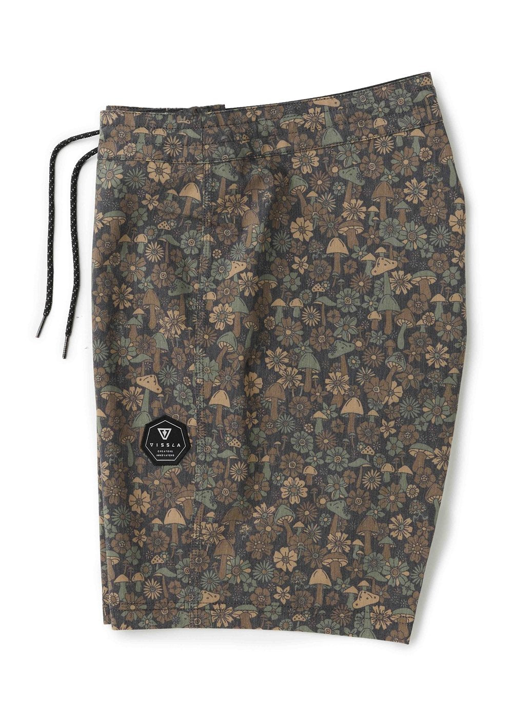 Vissla Shrooms 18.5" Boardshort in Dark Earth, view 3