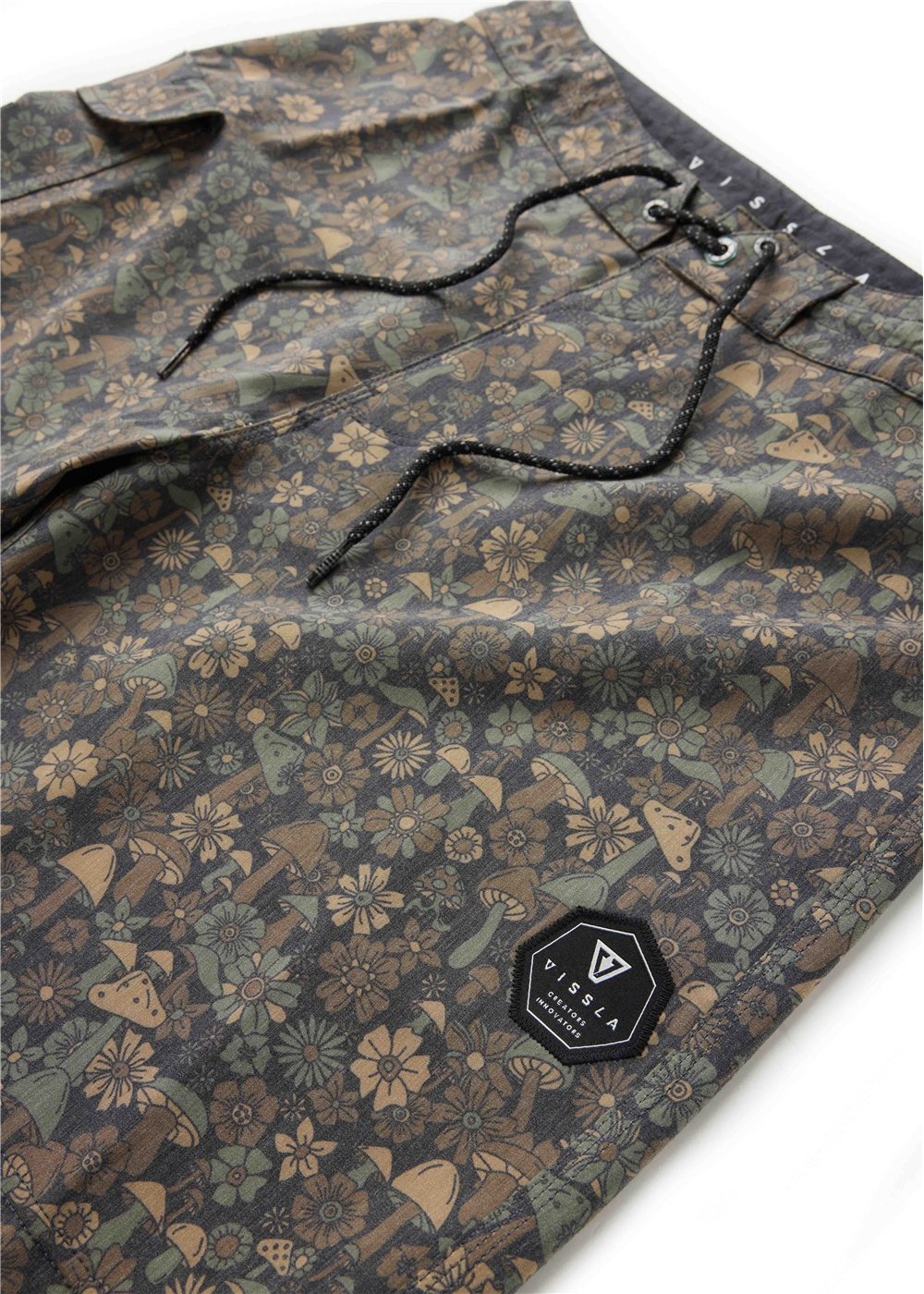 Vissla Shrooms 18.5" Boardshort in Dark Earth, view 4