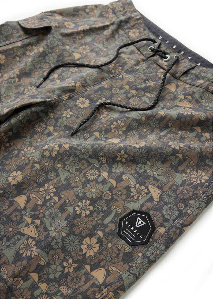 Vissla Shrooms 18.5" Boardshort in Dark Earth, view 4