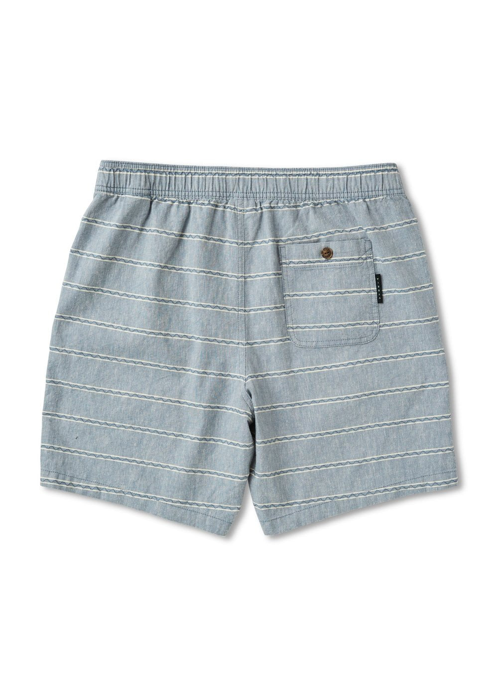 J. Linen Stripe Elastic Eco 18" Walkshort