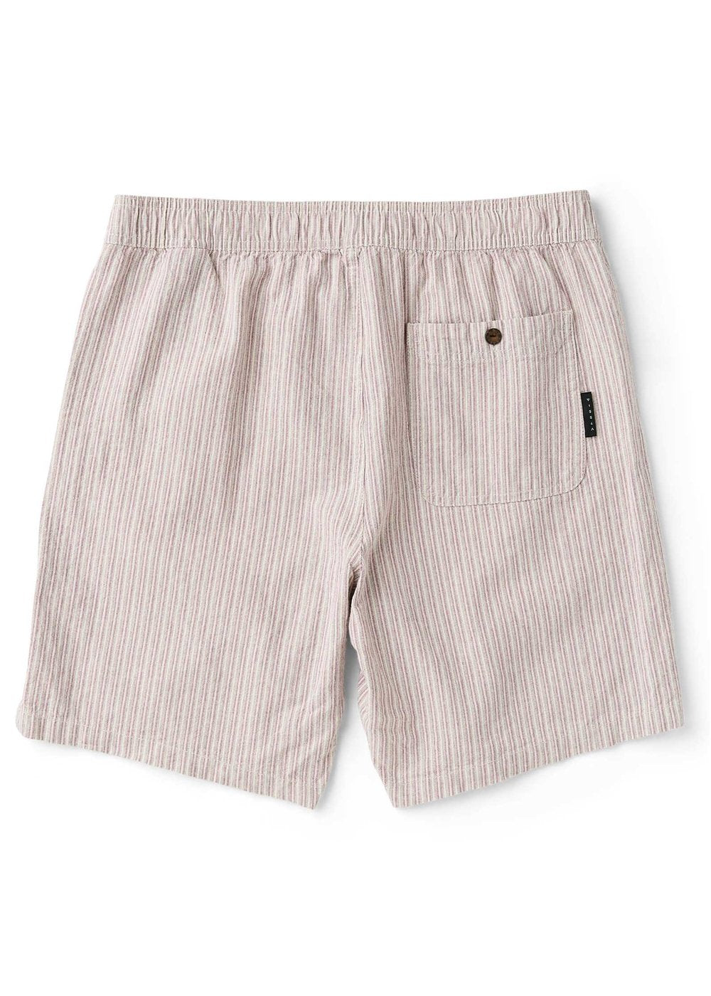 J. Linen Stripe Elastic 18" Walkshort
