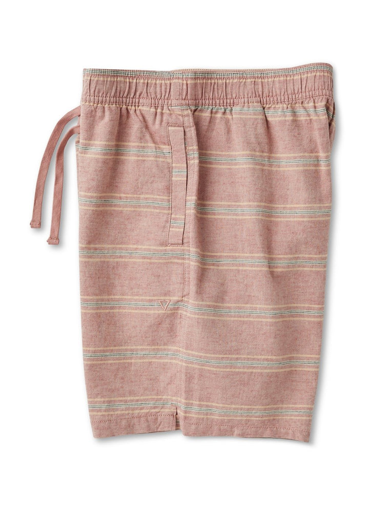 J. Linen Stripe Elastic Eco 18" Walkshort